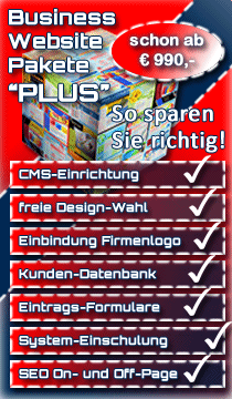 Business Website All-In Pakete zum Pauschalpreis